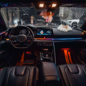 Kit de Iluminación Ambiental RGB de 18/22 en 1 con Control por Aplicación Musical, Iluminación <span class=keywords><strong>Interior</strong></span> Universal para Automóviles - Product Image 1