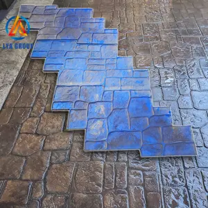 Different types concrete stamp mats concrete staming mold for cement