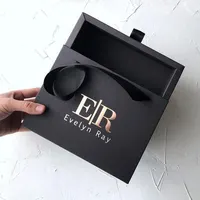 Karton özel logo pembe halka ipek eşarp lüks hediye kutusu takı ambalaj kutusu sürgülü çekmece kollu kutu