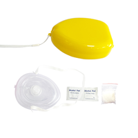 Masque respiratoire de protection portable masque de RCR de respiration artificielle fournitures médicales pour la formation aux premiers soins sauvetage d'urgence