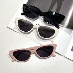 Newly Arrived Summer Gentle Pink White <b>Frame</b> Cat-eye Sunglasses Fashion Luxury Unisex Polarized PC Lenses UV400 Protection - Product Image 2