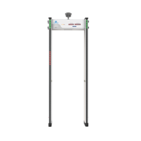Portique de sécurité à détecteur de métaux à passage piétonnier avec caméra IP thermique haute sensibilité 6/12/18 zones, utilisable en intérieur, PoE