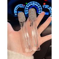 Botol Parfum Vintage Berbentuk Hati dengan Desain Bunga Berhiaskan Rhinestone untuk Dispenser Parfum