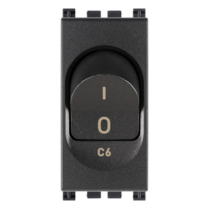 มิเนียเจอร์เซอร์กิตเบรกเกอร์ 1P+N C6 120-230V สวิตช์สีเทา - Product Image 1