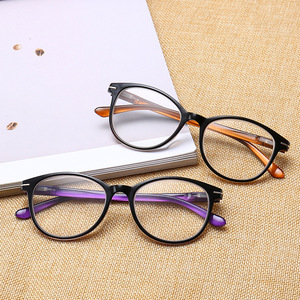 Venta al por mayor de gafas de lectura retro delgadas personalizadas naranja PC marco Material nuevo lector listo para ordenador de moda para hombres y mujeres - Product Image 2