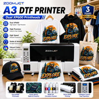 Mesin Pengering Oven Pengocok Bubuk Printer DTF A3 XP600 I1600 untuk Transfer Pakaian Hoodie