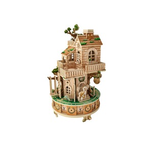 Boîte à musique <span class=keywords><strong>en</strong></span> <span class=keywords><strong>bois</strong></span> 3D à assembler soi-même, modèle <span class=keywords><strong>de</strong></span> <span class=keywords><strong>construction</strong></span> artisanal, <span class=keywords><strong>jouet</strong></span> créatif <span class=keywords><strong>de</strong></span> <span class=keywords><strong>construction</strong></span> <span class=keywords><strong>de</strong></span> maison <span class=keywords><strong>de</strong></span> campagne - Product Image 1
