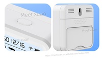 Higrómetro Inteligente WiFi Tuya con Retroiluminación, Sensor de Temperatura y Humedad, Compatible con Alexa, Google Home y Asistente
