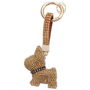 Porte-clés en strass mignon et brillant, ornement à suspendre pour sac à dos, pour les amoureux des chiens, design enfantin, petit cadeau, décoration de porte-clés de voiture - Product Image 1