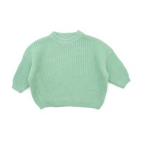 Jersey con nombre bordado hecho a mano personalizado, ropa para niños, suéter de bebé de algodón de punto suave completo