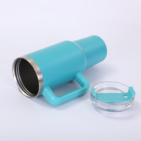 Gobelet Thermos 40 oz en Acier Inoxydable à Isolation sous Vide avec Poignée pour Voiture, Style Europe et Amérique, Idéal pour Cadeaux d'Affaires