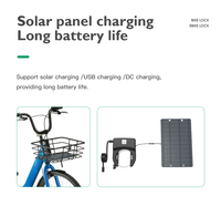 Adaptador de CC Carga LTE BLE QR Desbloqueo Pago GPS Seguimiento Sistema de alquiler Smart Sharing Bike Ebike 2 en 1 Cable Lock