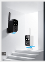 Caméra de surveillance solaire PTZ 4G 2K HD 3MP à détection de mouvement, carte SIM, batterie basse consommation, prix usine