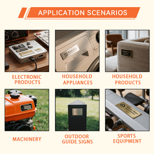 Custom Metal Nameplate Elegant Rust-<strong>Free</strong> Metal Labels with <strong>Logo</strong> for All Occasions Packaging Packaging Labels - Product Image 3