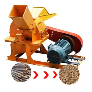 Low Price Wood Crusher Shredder Cow Sheep Farm Straw Crushing Machine Small Agricultural Hammer Mill Sawdust Making Machine