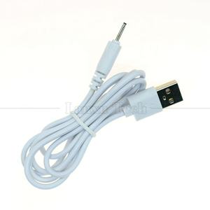 Özelleştirilmiş 1M 2M 3m beyaz siyah şarj USB DC 2.0X0.6mm şarj aleti kablosu vibratör için hoparlör kulaklık - Product Image 2