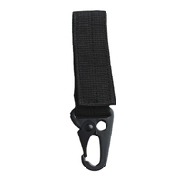 Zwarte korte lanyard, op maat gemaakte metalen zinklegering, gegraveerde tactische riem sleutelhanger, gereedschapskarabijnhaak, rugzak, ademende telefoonriem