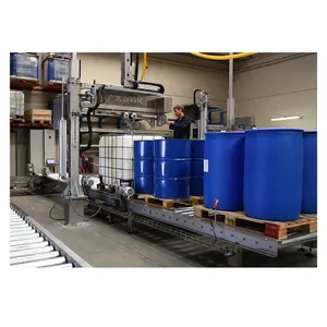 1000 lít IBC tấn thùng máy đóng gói kiềm mạnh nhà máy sản xuất thiết bị máy đóng gói Bốn đầu
