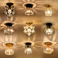 Lámpara de Techo LED Moderna para Pasillo, Corredor, Cuadrada, Redonda, de Superficie, Luz LED de Techo para Interiores, Decorativa para el Hogar, Luz para Pasillo