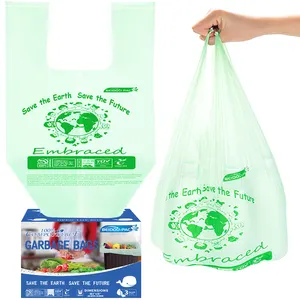100 Counts Strong Trash Bags Garbage Bags, Bathroom Trash Can Bin Liners, Small Plastic Bags for Home Office Kitchen, Men's