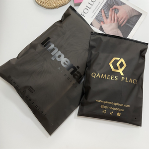 Custom Print Zip <strong>Seal</strong> Black Frosted Zipper <strong>Bag</strong> for Clothing Matte Slider Plastic Packaging <strong>Bags</strong> for Garment T Shirt Ziplock <strong>Bag</strong> - Product Image 6
