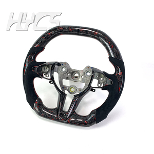 Accesorios para el interior del coche Volante de fibra de carbono forjado para Hyundai Elantra <span class=keywords><strong>N</strong></span> Veloster <span class=keywords><strong>N</strong></span> <span class=keywords><strong>I30</strong></span> <span class=keywords><strong>N</strong></span> I20N <span class=keywords><strong>2019</strong></span>-2025 - Product Image 2