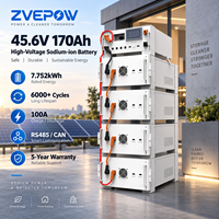48V170AH 7.7KWH-121KWH Baterai Natrium Tekanan Tinggi Baterai Penyimpanan Energi Tenaga Surya Baterai Ion Natrium Isi Ulang