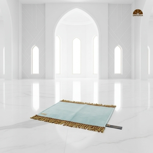 Alfombra de Oración Musulmana Tosca, Alfombra de Sujood de Piel Sintética de Primera Calidad con Espuma, Diseño Suave y Cómodo con Borla Dorada - Product Image 4