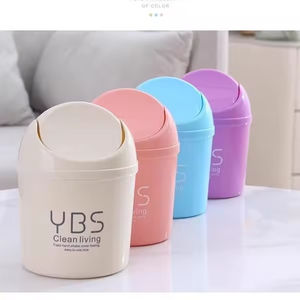 Mini Bote de Basura para Escritorio, Cocina y Sala de Estar, Contenedor de Almacenamiento de Basura con Tapa para Artículos Diversos - Product Image 2