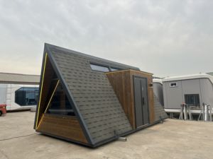 ウッドコテージモバイル配送コンテナホーム木製プレハブモジュラー小さなログハウスガーデンビルディング用 - Product Image 6