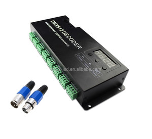 24 canaux RVB DMX 512 <span class=keywords><strong>Décodeur</strong></span> Avec Affichage Numérique 72A Gradateur, RJ45 contrôleur dmx - Product Image 3