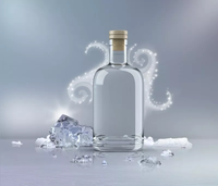 Vente en gros Échantillon de 50 ml 100ml 200ml 375ml 500ml 750 ml 1L Unique Spiritueux Vodka Gin Liqueur Bouteille en verre avec liège