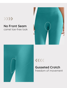 Leggings de yoga taille moyenne unis Vractive en gros, grande taille, extensibles dans les quatre sens (Spandex/Nylon), respirants, vêtements de <span class=keywords><strong>sport</strong></span> et d'extérieur - Product Image 3