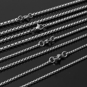 Collier chaîne en <span class=keywords><strong>acier</strong></span> <span class=keywords><strong>inoxydable</strong></span> 316L plaqué PVD or 18 carats argent pendentif Hiphop collier noir pour hommes <span class=keywords><strong>bijoux</strong></span> - Product Image 3