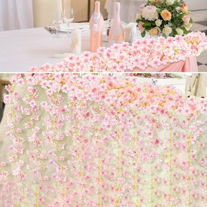 Guirlandes artificielles de fleurs de cerisier en soie pour décoration intérieure, mariage, murale, branche unique - Product Image 3