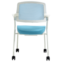 Chaise de formation de bureau d'ascenseur de conception moderne et simple populaire chaise en maille bon marché avec roues pour le bureau à domicile