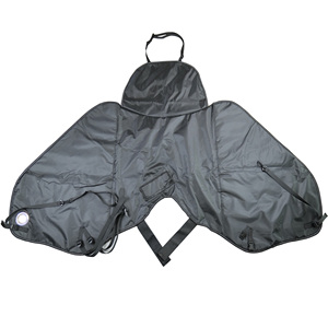 Couvre-<span class=keywords><strong>jambe</strong></span> de <span class=keywords><strong>scooter</strong></span> d'hiver noir avec bande réfléchissante imperméable tablier coupe-vent protecteur <span class=keywords><strong>pour</strong></span> accessoires de motos - Product Image 5