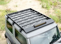 Supports de toit de voiture en aluminium LUMA à 2 portes 19-24 avec accessoires d'éclairage en acier compatibles Suzuki Jimny Sierra JB64 JB74 4ème génération