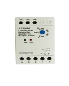 Manhua SSR-04 controlador de nível de água, interruptor líquido automático cinza, ajuste preciso, alta sensibilidade, tanque de água