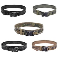 Ceinture tactique à dégagement rapide MOLLE en nylon, multi-motifs camouflage, robuste pour l'extérieur, 1,5 pouce intérieur/extérieur