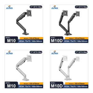 ZENO M10D 17-35 double moniteur support Riser bureau Support De Moniteur Heavy Duty ordinateur moniteur support bras 32 pouces ressort à gaz - Product Image 3