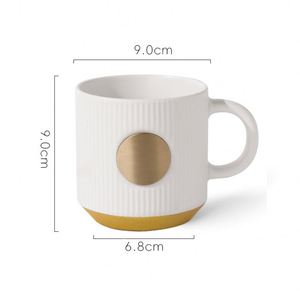 แก้วเซรามิคขายส่งจากโรงงาน ของขวัญธุรกิจ แก้วกาแฟเซรามิคคริสต์มาส แก้วแบบกำหนดเองพร้อมโลโก้แกะสลักนูน - Product Image 4