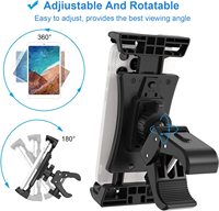 Support de tablette iPad pour vélo, tapis de course, réglable, universel, rotation à 360°, compatible avec bureau et usage domestique
