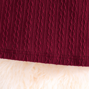 Vestido de Punto Elegante y Moderno para Niñas de 4 a 7 Años, Ropa de Lana para Otoño e Invierno, Suministro ODM - Product Image 5