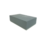 Boîtes cadeaux rigides en carton noir personnalisées, avec dorure à chaud, recyclables, pour microphone, électronique grand public, épaisseur 2 mm, finition mate laminée