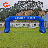 Arche gonflable d'extérieur pour ligne de départ/arrivée avec velcro, arches gonflables publicitaires pour événements sportifs et présentations
