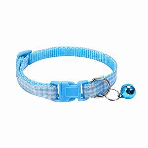 Collar para Perro o Gato a Cuadros Informal, Nuevo de Fábrica, Tejido Colorido con Característica Reflectante y de Liberación Rápida, Hecho de Poliéster - Product Image 3