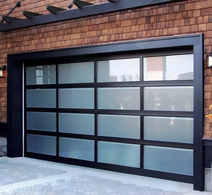 Porte de <span class=keywords><strong>garage</strong></span> intégrée à la maison intelligente Instime, panneaux sectionnels isolés, commande par application, commandes vocales, finition élégante - Product Image 1