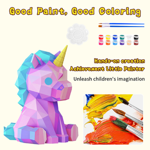 Juego de Arte y <span class=keywords><strong>Manualidades</strong></span> de Yeso con Diseño de Unicornio, <span class=keywords><strong>para</strong></span> Pintar y Decorar, al por Mayor, OEM/ODM, Tendencia de Moda, Juguetes de Rompecabezas <span class=keywords><strong>para</strong></span> Niños - Product Image 3