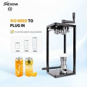 Hướng dẫn sử dụng thương mại nước trái cây có thể niêm phong máy bong bóng nhỏ chai Trà máy đóng gói nhôm nhựa có thể niêm phong máy - Product Image 1